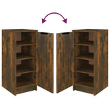 Shoe Cabinet Smoked Oak 30x35x70 cm Engineered Wood