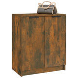 Shoe Cabinet Smoked Oak 59x35x70 cm Engineered Wood - Close-Up Angle