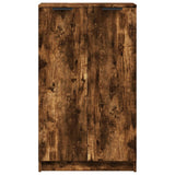 Shoe Cabinet Smoked Oak 59x35x100 cm Engineered Wood - Top-Down View