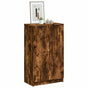 Shoe Cabinet Smoked Oak 59x35x100 cm Engineered Wood