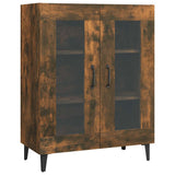 Sideboard Smoked Oak 69.5x34x90 cm Engineered Wood - Front View