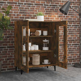 Sideboard Smoked Oak 69.5x34x90 cm Engineered Wood - Side View