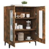Sideboard Smoked Oak 69.5x34x90 cm Engineered Wood - 45-Degree Angle