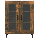 Sideboard Smoked Oak 69.5x34x90 cm Engineered Wood - Rear View