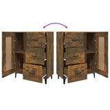 Sideboard Smoked Oak 69.5x34x90 cm Engineered Wood