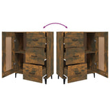 Sideboard Smoked Oak 69.5x34x90 cm Engineered Wood - Extra Image