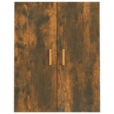 Hanging Wall Cabinet Smoked Oak 69.5x34x90 cm - Rear View