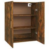 Hanging Wall Cabinet Smoked Oak 69.5x34x90 cm - Low Angle