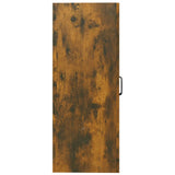 Hanging Wall Cabinet Smoked Oak 69.5x34x90 cm - Top-Down View