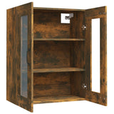Hanging Wall Cabinet Smoked Oak 69.5x34x90 cm - 45-Degree Angle