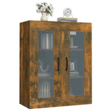 Hanging Wall Cabinet Smoked Oak 69.5x34x90 cm - Rear View