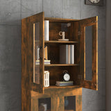 Hanging Wall Cabinet Smoked Oak 69.5x34x90 cm - Extra Image