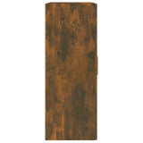 Wall Cabinet Smoked Oak 69.5x32.5x90 cm Engineered Wood