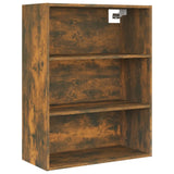 Hanging Wall Cabinet Smoked Oak 69.5x32.5x90 cm - Front View