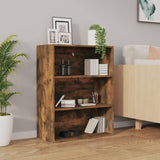 Hanging Wall Cabinet Smoked Oak 69.5x32.5x90 cm - Side View