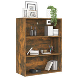 Hanging Wall Cabinet Smoked Oak 69.5x32.5x90 cm - Top-Down View