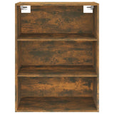 Hanging Wall Cabinet Smoked Oak 69.5x32.5x90 cm - 45-Degree Angle