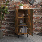 Sideboard Smoked Oak 34.5x34x90 cm Engineered Wood