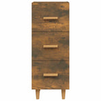Sideboard Smoked Oak 34.5x34x90 cm Engineered Wood