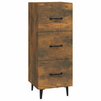 Sideboard Smoked Oak 34.5x34x90 cm Engineered Wood