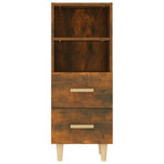 Sideboard Smoked Oak 34.5x34x90 cm Engineered Wood