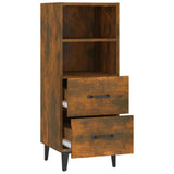 Sideboard Smoked Oak 34.5x34x90 cm Engineered Wood