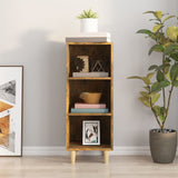 Sideboard Smoked Oak 34.5x32.5x90 cm Engineered Wood - Side View