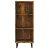 Sideboard Smoked Oak 34.5x32.5x90 cm Engineered Wood - 45-Degree Angle