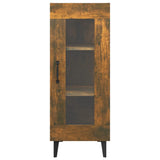 Sideboard Smoked Oak 34.5x34x90 cm Engineered Wood - Rear View