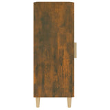 Sideboard Smoked Oak 34.5x34x90 cm Engineered Wood - Rear View