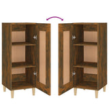 Sideboard Smoked Oak 34.5x34x90 cm Engineered Wood