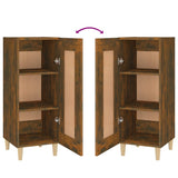 Sideboard Smoked Oak 34.5x34x90 cm Engineered Wood - Low Angle