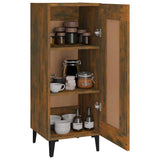 Sideboard Smoked Oak 34.5x34x90 cm Engineered Wood - Top-Down View