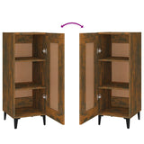 Sideboard Smoked Oak 34.5x34x90 cm Engineered Wood - Low Angle