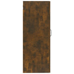 Hanging Cabinet Smoked Oak 35x34x90 cm Engineered Wood