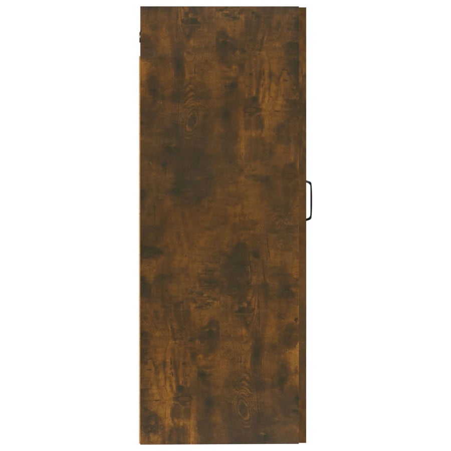 Hanging Cabinet Smoked Oak 35x34x90 cm Engineered Wood