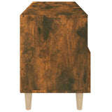 TV Cabinet Smoked Oak 80x36x50 cm Engineered Wood - Low Angle