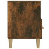 TV Cabinet Smoked Oak 102x36x50 cm Engineered Wood - Low Angle