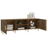 TV Cabinet Smoked Oak 150x30x50 cm Engineered Wood - Top-Down View