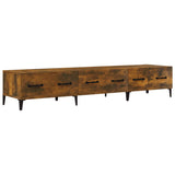 TV Cabinet Smoked Oak 150x34.5x30 cm Engineered Wood