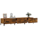 TV Cabinet Smoked Oak 150x34.5x30 cm Engineered Wood
