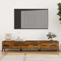 TV Cabinet Smoked Oak 150x34.5x30 cm Engineered Wood