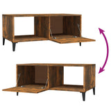 Coffee Table Smoked Oak 90x50x40 cm Engineered Wood - Extra Image