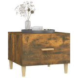 Coffee Tables 2 pcs Smoked Oak 50x50x40 cm Engineered Wood - Top-Down View