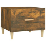 Coffee Tables 2 pcs Smoked Oak 50x50x40 cm Engineered Wood - Rear View
