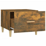 Coffee Tables 2 pcs Smoked Oak 50x50x40 cm Engineered Wood