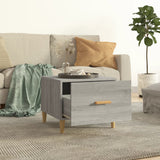 Coffee Tables 2 pcs Grey Sonoma 50x50x40 cm Engineered Wood - Side View