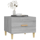 Coffee Tables 2 pcs Grey Sonoma 50x50x40 cm Engineered Wood - 45-Degree Angle