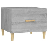 Coffee Tables 2 pcs Grey Sonoma 50x50x40 cm Engineered Wood - Rear View