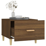 Coffee Tables 2 pcs Brown Oak 50x50x40 cm Engineered Wood - 45-Degree Angle